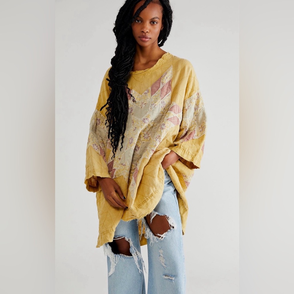 MAGNOLIA PEARL QUILTED FRANCIS TOP -OS
